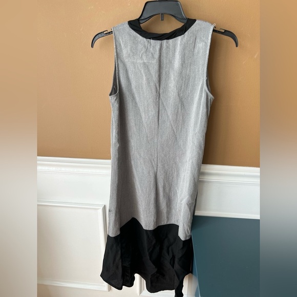 Glam & Fame Midi Gray and Black ColorBlock Sheath Dress Size Small - Picture 5 of 7
